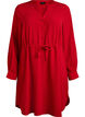 Knelang kjole med knytebelte, Rød, Packshot image number 0