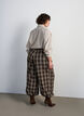 Stripete skjorte med avtakbart halsskjef, Beige, Model image number 2