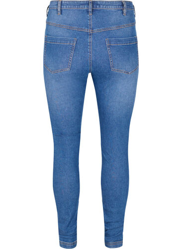 Bea jeans med ekstra høyt liv og super slim fit, Light blue, Packshot image number 1