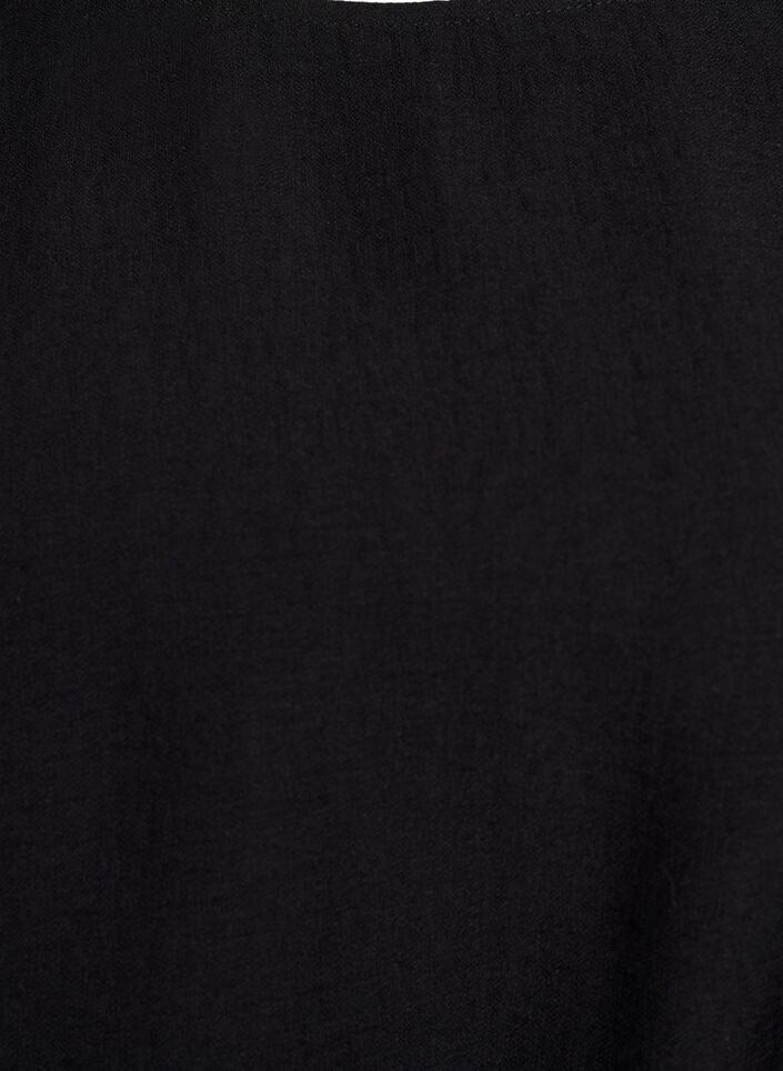 Kort kjole med ledig passform og bindebelte, Svart, Packshot image number 2