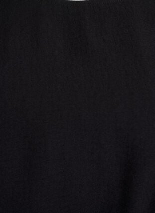 Zizzi Kort kjole med ledig passform og bindebelte, Svart, Packshot image number 2