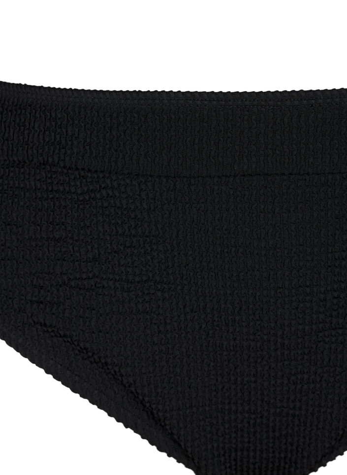 Brasilianske bikinitruser i crepe, Svart, Packshot image number 2