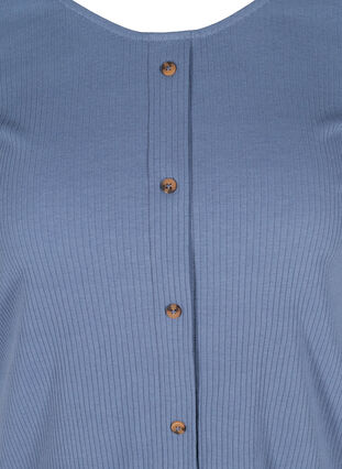 T-skjorte med knapper, Vintage Indigo, Packshot image number 2