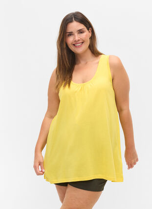 Topp med A-form, Primrose Yellow, Model image number 0