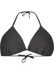 Trekantbikinitopp med glitter, Svart, Packshot image number 0