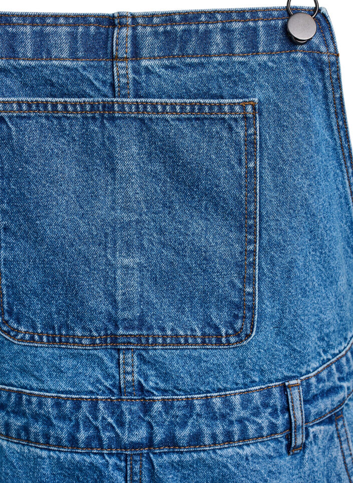 Denim selekjole i midi-lengde, Blue Denim, Packshot image number 2