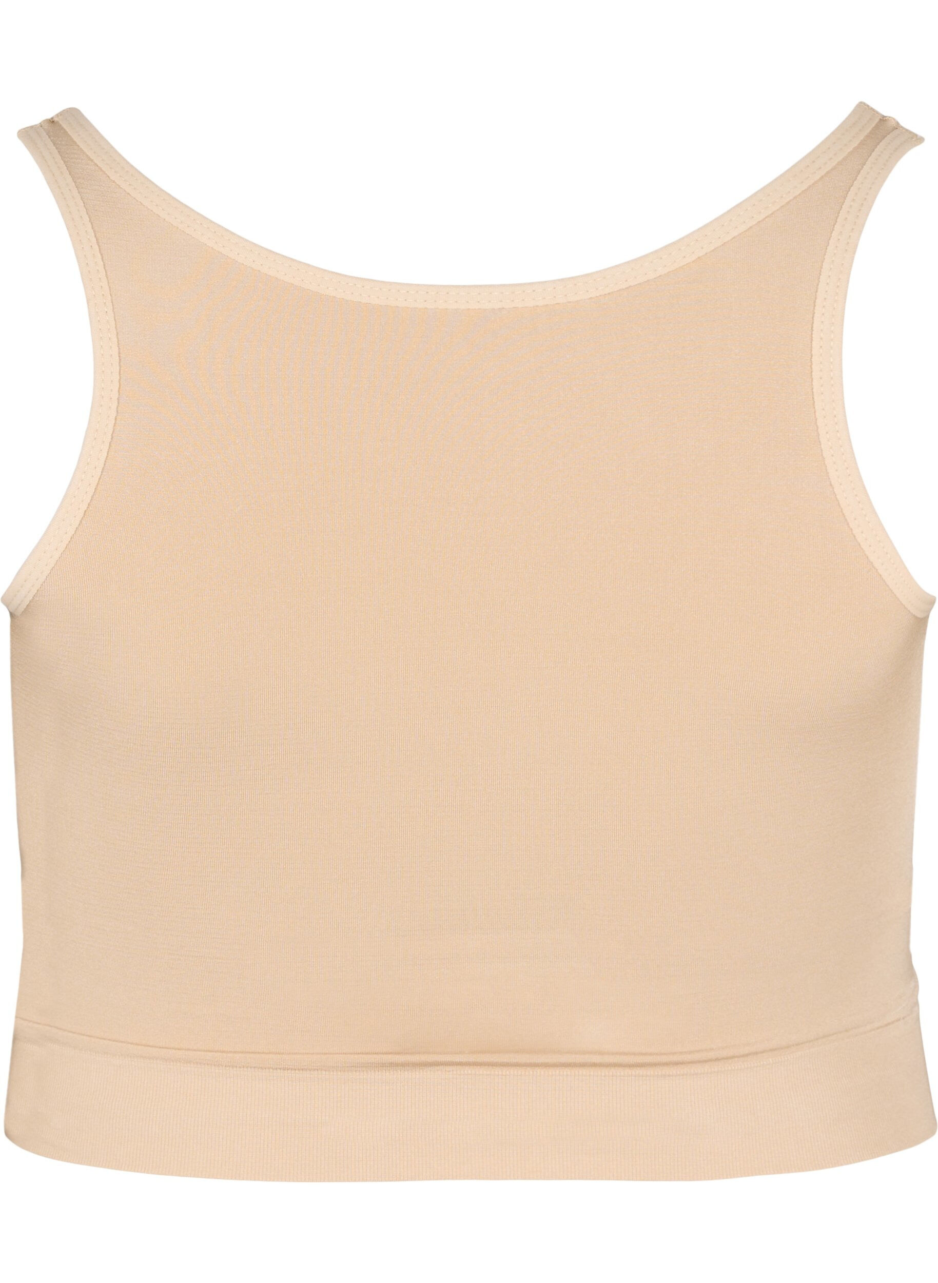 Zizzi Lett vattert BH med sn&oslash;redetaljer, Nude, Packshot image number 1