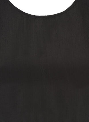 Langermet kjole i viskose, Black, Packshot image number 2