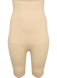 Shapewear shorts med høyt liv, Nude