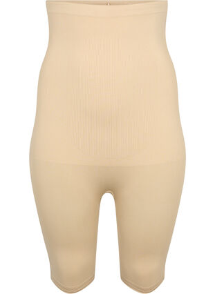 Shapewear shorts med høyt liv, Nude, Packshot image number 0