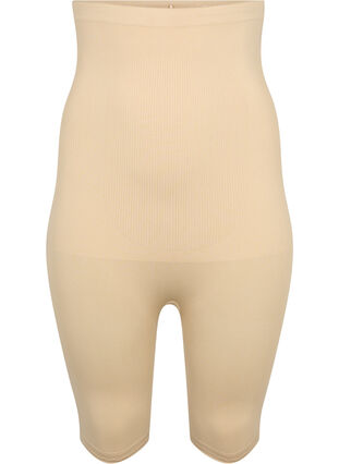 Shapewear shorts med høyt liv, Nude, Packshot image number 0