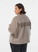 Kort skjortejakke med frynser, Beige, Model image number 2