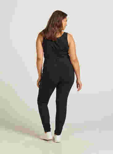 Slim fit bukser med lommer, Black, Model image number 1