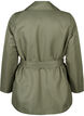 Kort trenchcoat med belte, Grønn, Packshot image number 1