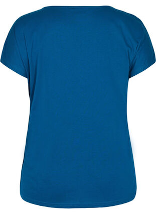 T-skjorte i bomull med mønster, Poseidon Mel Feather, Packshot image number 1