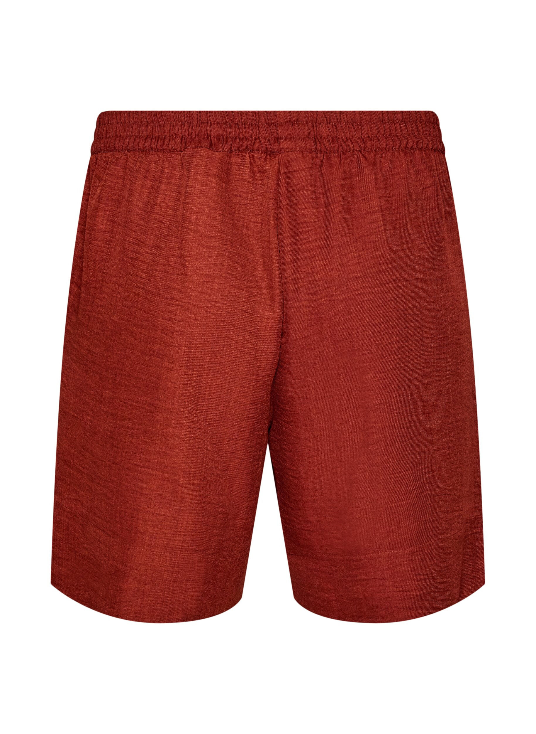 ZizziShorts med lommer og h&oslash;y midje, R&oslash;d, Packshot image number 1