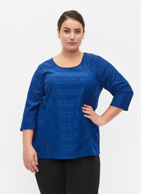 Mønstrete bluse med 3/4-ermer, Surf the web, Model