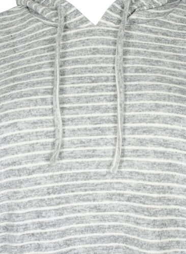 Løs hettegenser med striper, DGM Stripe, Packshot image number 2