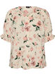 Skjortebluse med 1/2 ermer, Rosa, Packshot image number 0