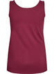 Ensfarget basic topp i bomull, M&oslash;rk Bordeaux, Packshot image number 1