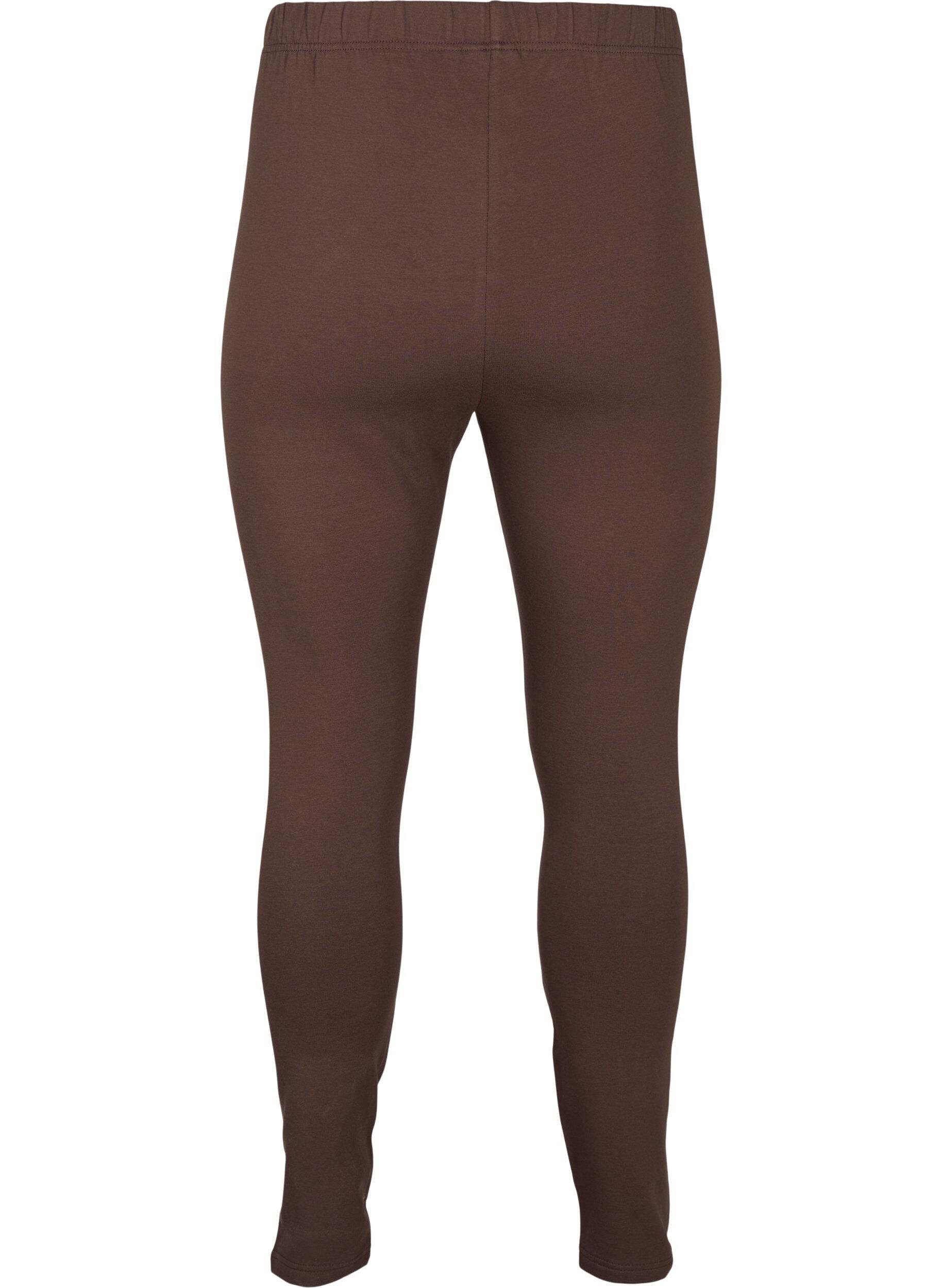 Zizzi F&ocirc;ret tights i bomull, Brun, Packshot image number 1
