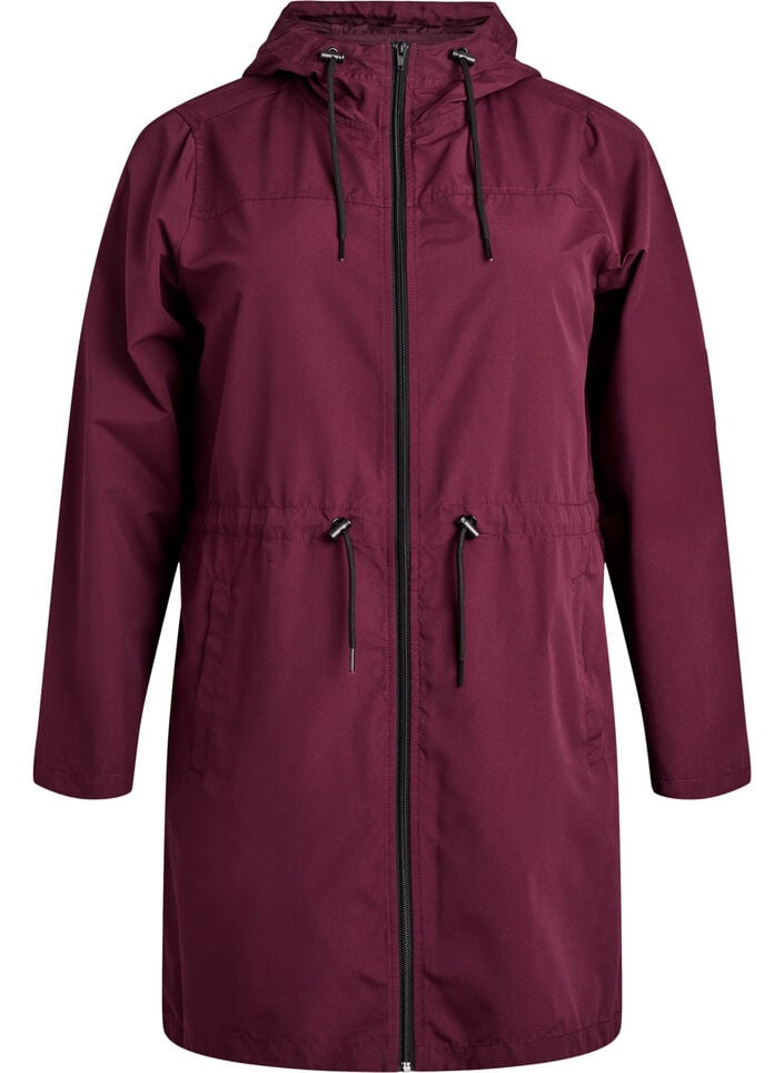 Flash - Lett parkas med hette, Rød, Packshot image number 0