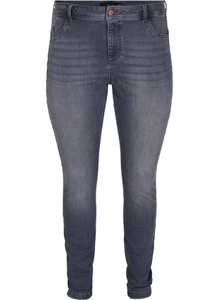 Ekstra slim Amy jeans med høyt liv, Grey Denim, Packshot image number 0