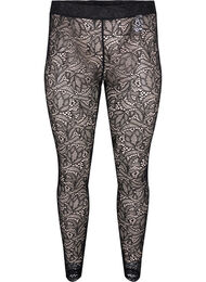 Leggings i blondemateriale, Black