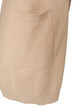 Lang strikkecardigan i viskoseblanding, Beige, Packshot image number 3