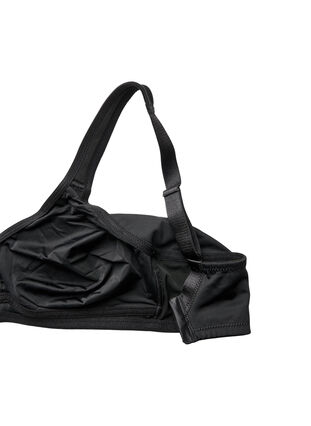 Zizzi Komfort-BH med polstrede stropper, Black, Packshot image number 3