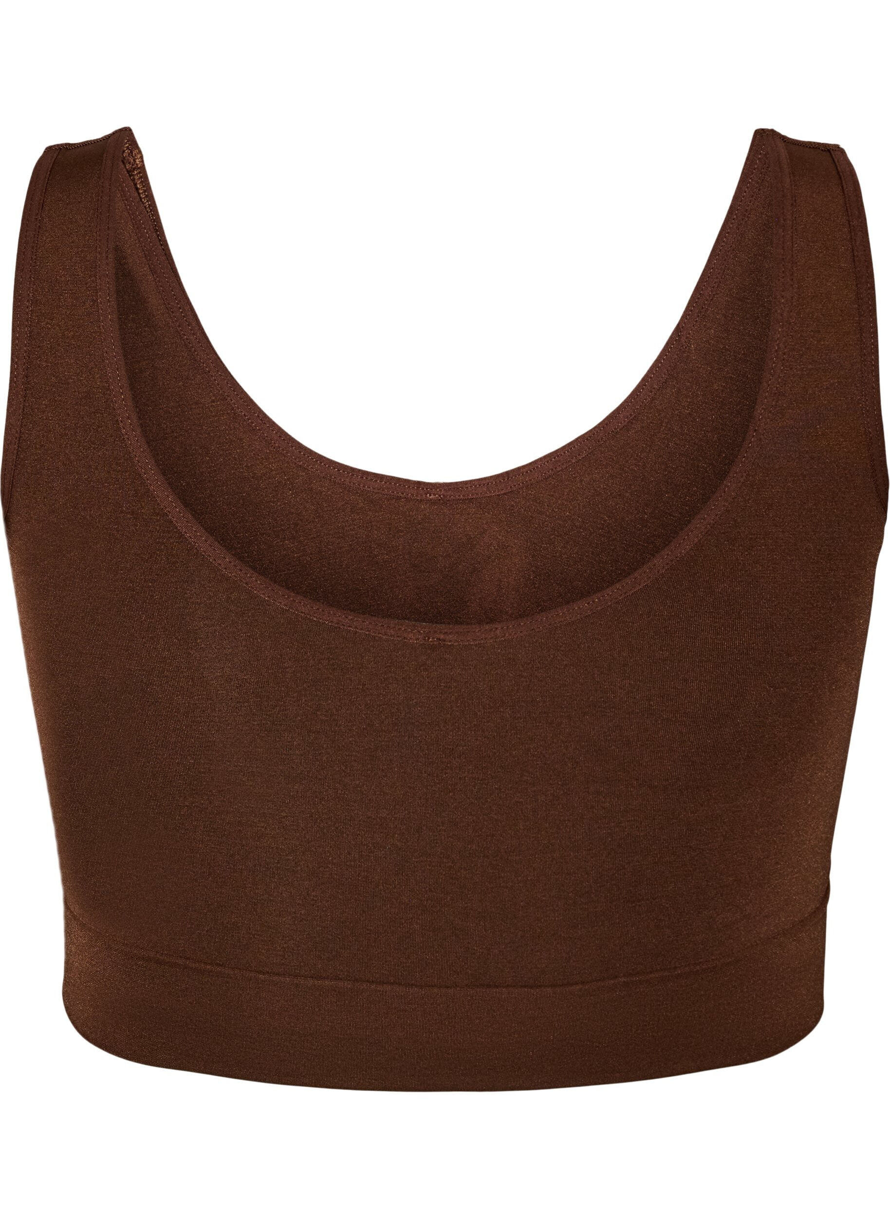 ZizziMyk BH uten vattering, Brun, Packshot image number 1