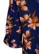 Blomstret tunika med 3/4 ermer, Peacoat Flower AOP, Packshot image number 3