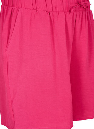 Shorts med lommer og elastisk linning, Pink Peacock, Packshot image number 2