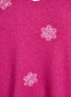 Strikket bluse med broderte blomster, R. Rose Mel. Comb, Packshot image number 2