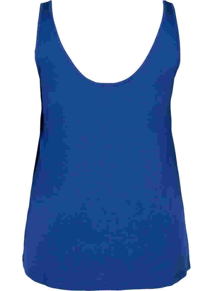 Topp med rund hals og A-form, Twilight Blue, Packshot image number 1