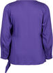 Langermet bluse i viskose med wrap look, Prism Violet, Packshot image number 1