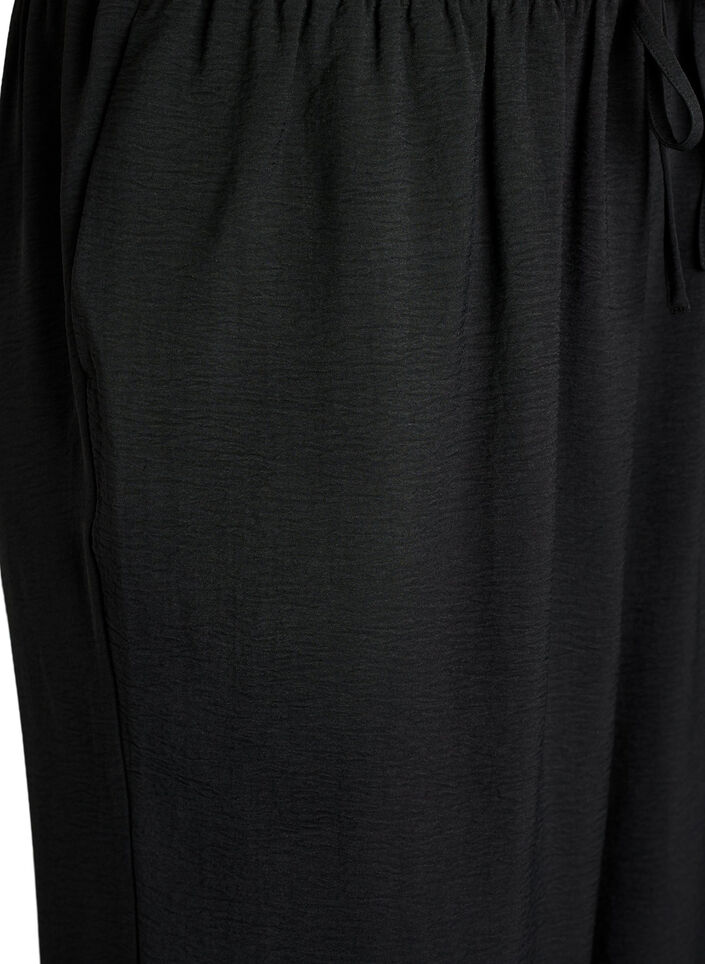 Ballongbukser med h&oslash;y midje, Svart, Packshot image number 2