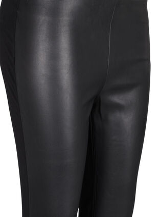 Leggings med imitert skinn, Black, Packshot image number 2