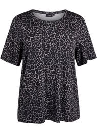 T-skjorte med TENCEL™ Lyocell og striper, Grå