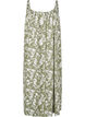 Midi strap dress in organic cotton, Gr&oslash;nn, Packshot image number 0