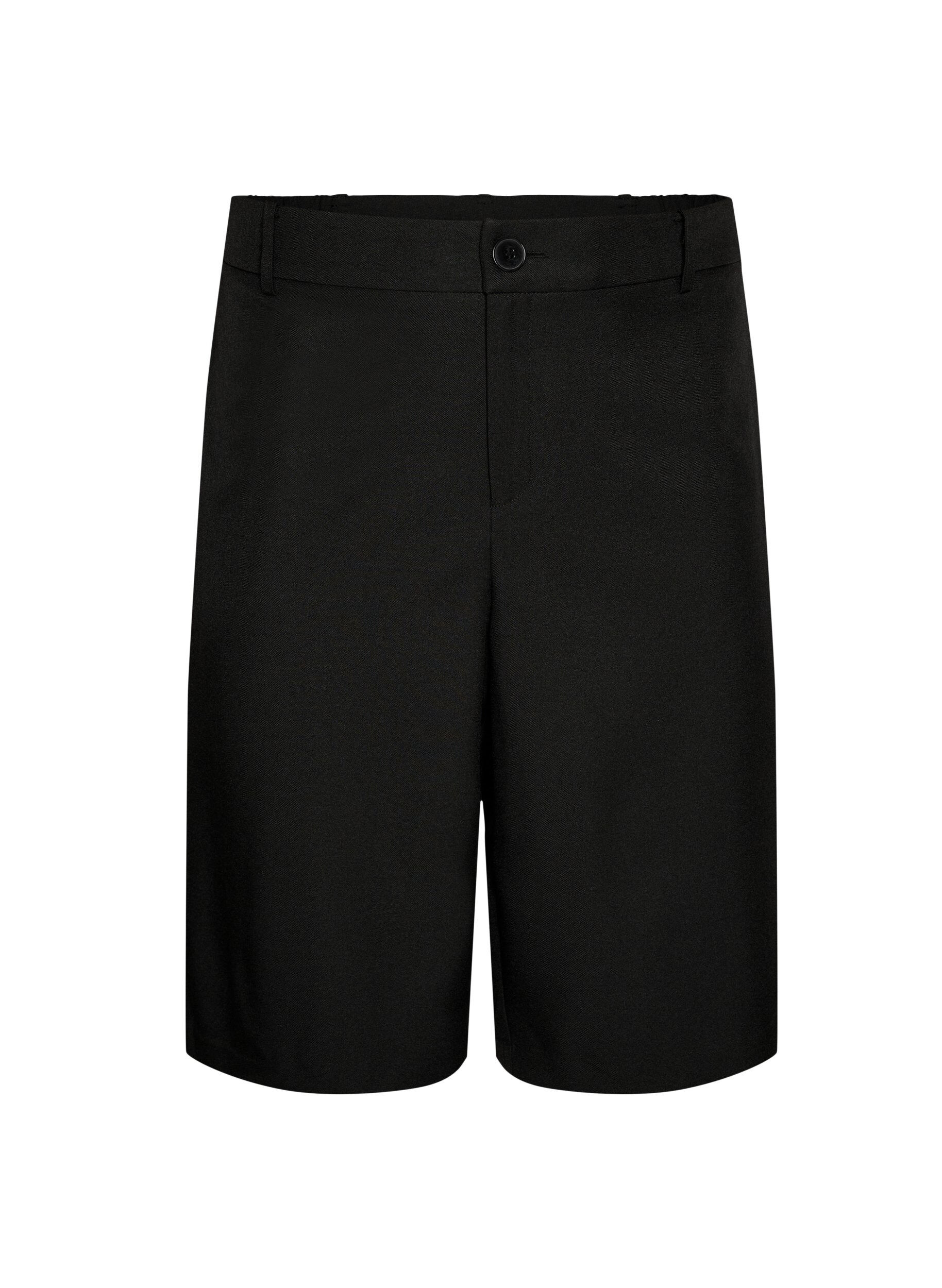 Loose fit Bermuda shorts med h&oslash;y midje