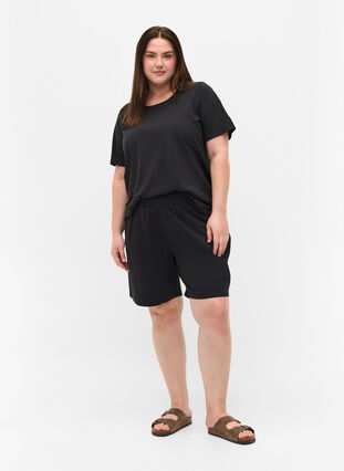 Melert T-skjorte, Black, Model image number 2