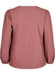 FLASH - Langermet bluse med rund hals, Rose Brown, Packshot image number 1