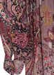 Midikjole med paisley-trykk og elastisk midje, Lilla, Packshot image number 3