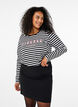 Kort skjørt med strikk i midjen bak, Black, Model image number 0