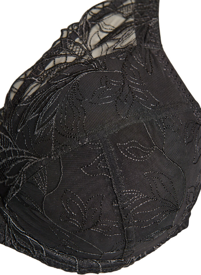 Polstret blonder BH med bøyle, Svart, Packshot image number 2