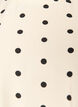 Viskose bluse med flekker og 1/2 ermer, Vanilje, Packshot image number 2