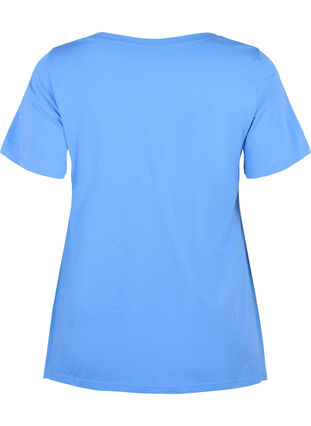 T-skjorte i bomull med korte ermer, Ultramarine HEAVENLY, Packshot image number 1