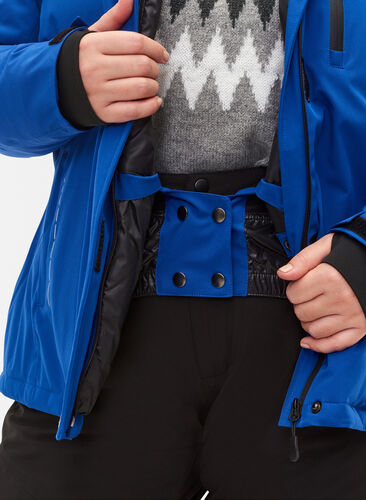 Skijakke med justerbar bunn og hette, Surf the web, Model image number 2
