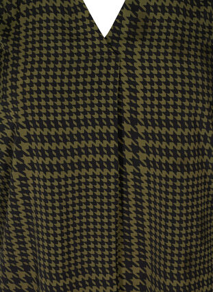 Mønstrete tunika med 3/4-ermer, Ivy green/Black, Packshot image number 2